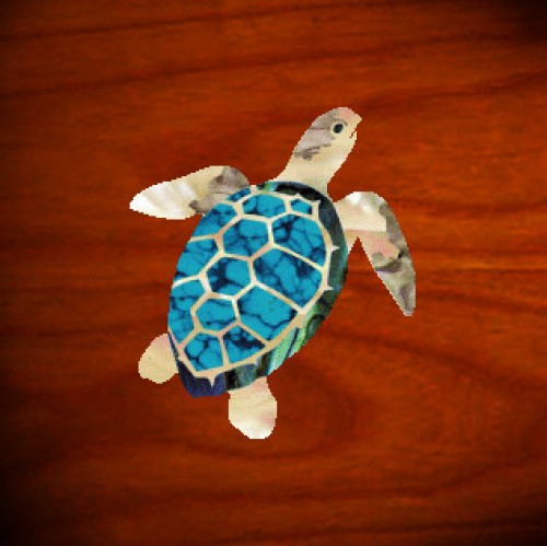 인레이 스티커 Sea Turtle [Ukulele Headstock]