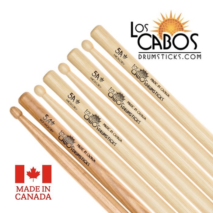 Los Cabos 로스카보스 5A 히코리 드럼스틱 패키지 (LCD5A4PACK) 3x 5A Hickory, 1x 5A Red Hickory