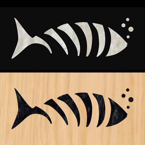 [Inlay Stickers] Fish Bone